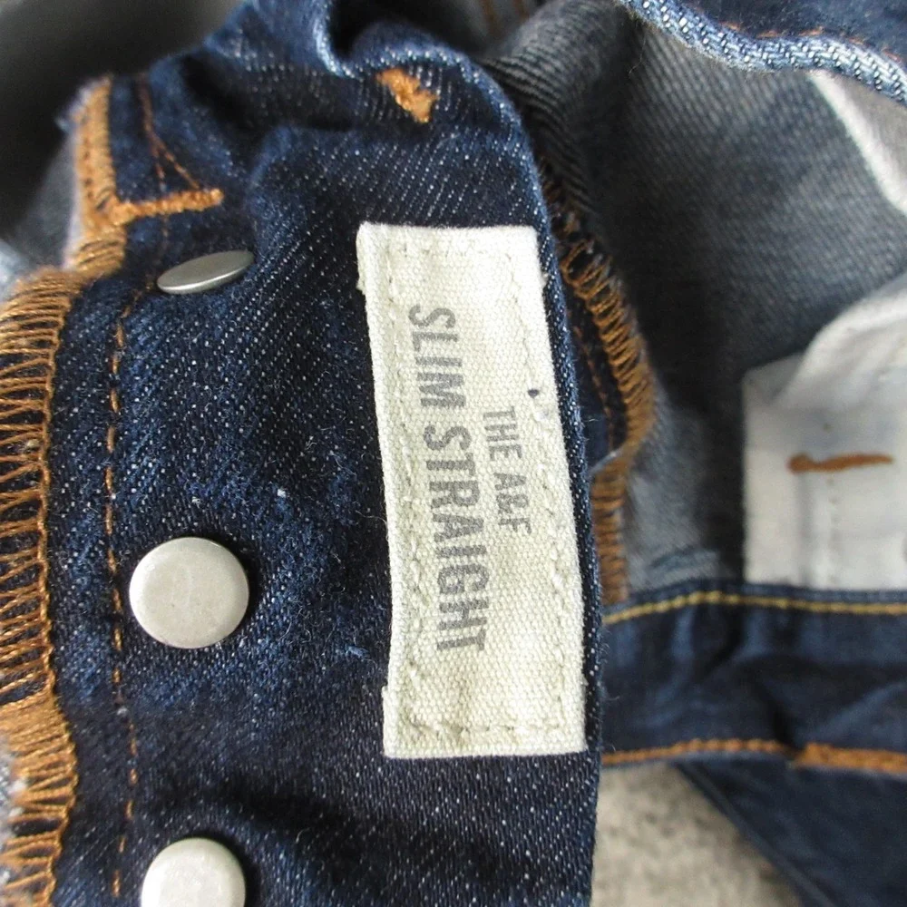 Abercrombie & Fitch Jeans Mens 34x34 Blue The A&F Slim Straight Denim Pants